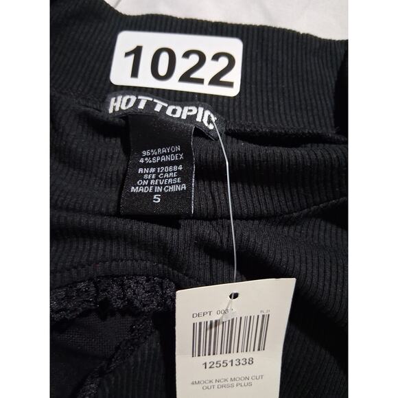 Hot Topic Celestial Moon Womens size 5X Ribbed Whimsigoth Witchy Fairygoth Dress - Picture 9 of 10